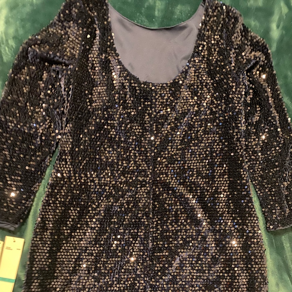 Chetta B dress navy blue